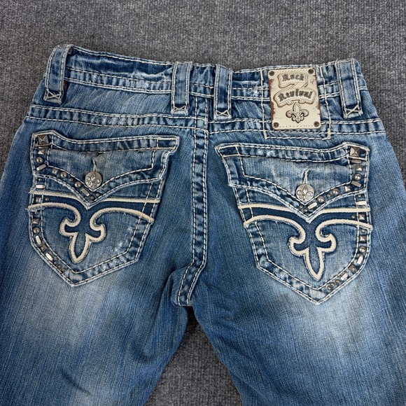 Rock Revival Other - Rock Revival Jeans Men 31x32 Paul Boot Cut Bootleg Flap Pocket Distressed Studs